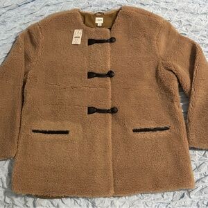 J. Crew Women's Tan Toggle Coat